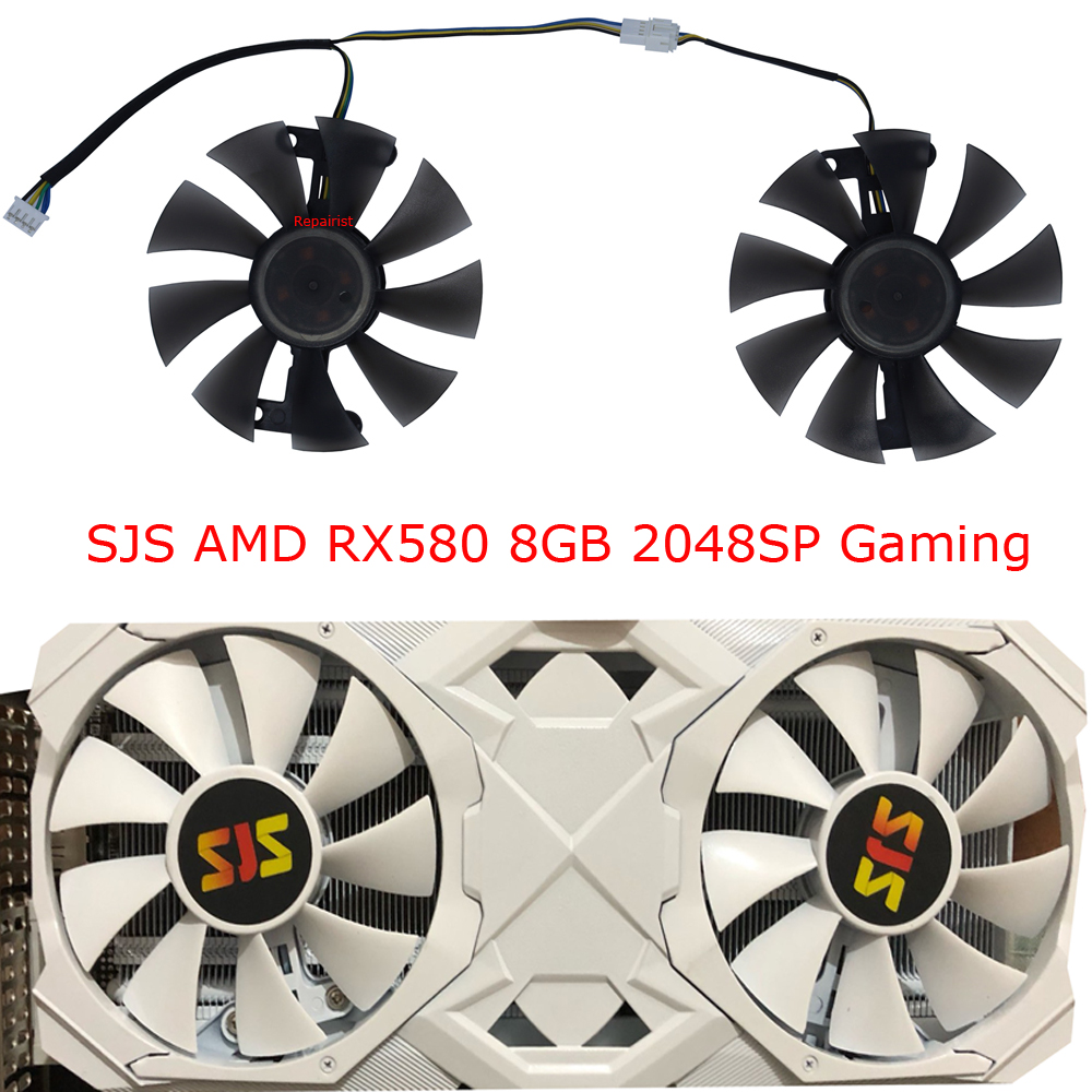Rx 580 8Gb 2048Sp Gpu - Ekran kartı fanı, GA91S2H, FL8015 12VB